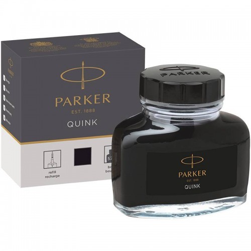 Черные чернила Parker (Паркер) Quink Black во флаконе в Самаре
