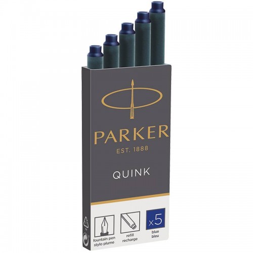 Синие картриджи Parker (Паркер) Quink Cartridges Blue 5шт в Самаре
