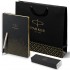 Набор Parker Jotter Stainless Steel GT из перьевой ручки и ежедневника недатированного черного цвета в Самаре