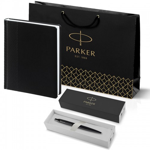Набор Parker Jotter XL SE20 Monochrome Black из шариковой ручки и ежедневника черного цвета в Самаре