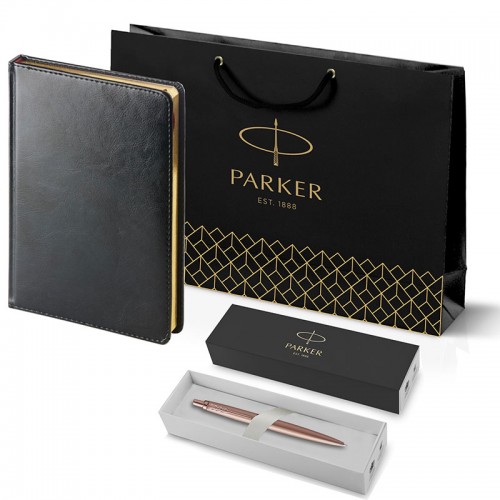 Набор Parker Jotter XL SE20 Monochrome Rose Gold из шариковой ручки и ежедневника черного цвета в Самаре