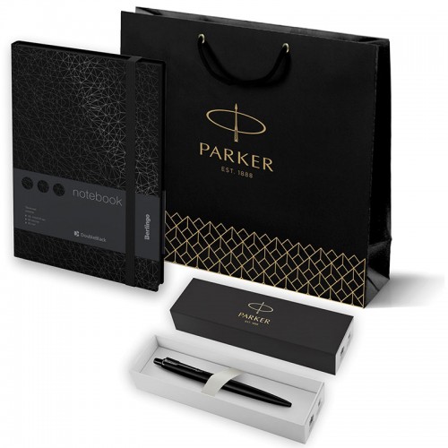 Набор Parker Jotter XL SE20 Monochrome Black из шариковой ручки и ежедневника черного цвета в Самаре
