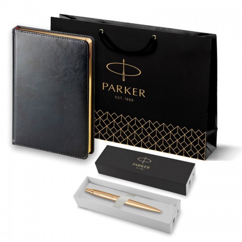 Набор Parker Jotter XL SE20 Monochrome Gold из шариковой ручки и ежедневника черного цвета в Самаре