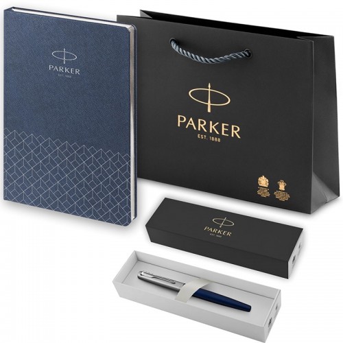 Набор Parker Jotter Royal Blue CT из перьевой ручки и ежедневника недатированного синего цвета в Самаре