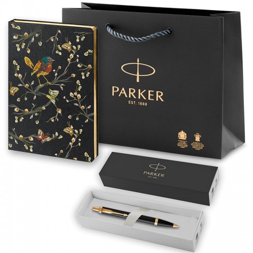 Набор Parker IM Metal Black GT из шариковой ручки и ежедневника черного цвета в Самаре