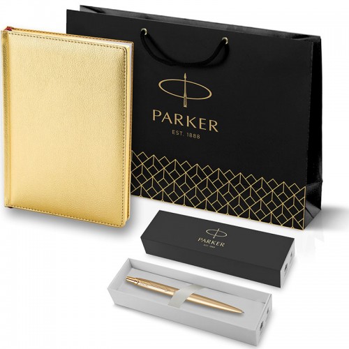 Набор Parker Jotter XL SE20 Monochrome Gold из шариковой ручки и ежедневника золотого цвета в Самаре