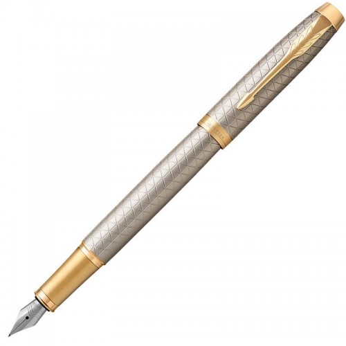 Перьевая ручка Parker (Паркер) IM Premium Warm Silver/Gold GT F в Самаре
