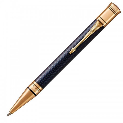 Шариковая ручка Parker (Паркер) Duofold Prestige Blue Chevron GT в Самаре
